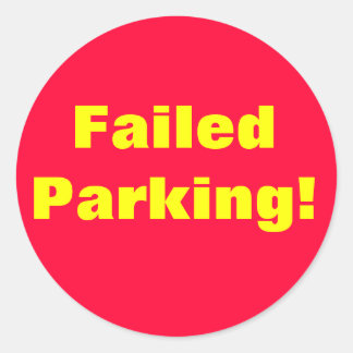 Parkeren mislukt! Sticker