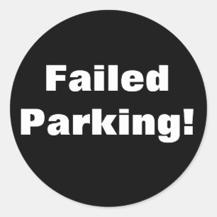 Parkeren mislukt! Sticker