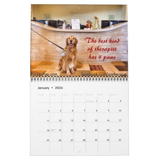 ParkerPup & Reser Agenda 2015 Kalender (Jan 2026)