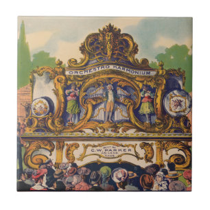 Parker's band orgel, beroemd om schoonheid en toon tegeltje