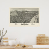 Parkersburg, WV Panorama - 1899 Poster (Keuken)