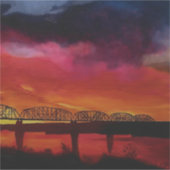 Parkertrein Bridge #2 Sticker (Voorkant)