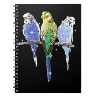 Parkiet Grasparkiet Glitter Notitieboek