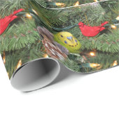Parkiet in een kerstboom cadeaupapier (Rol Hoek)