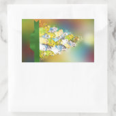 Parkiet-kerstboom Rechthoekige Sticker (Tas)