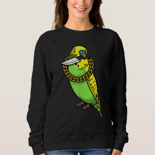Parkiet Papegaai Grasparkiet Vogel Met Mes Trui