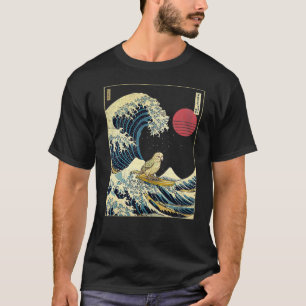 Parkiet Vogel Kanagawa Wave Funny Surf Dier 1 T-shirt