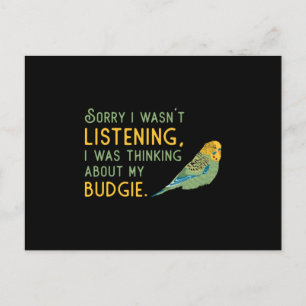 Parkietenliefhebber over mijn Budgie Budgerigar Bu Briefkaart