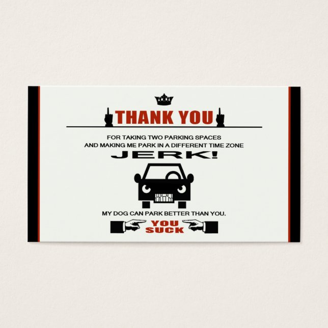 Parking incorrect (Devant)