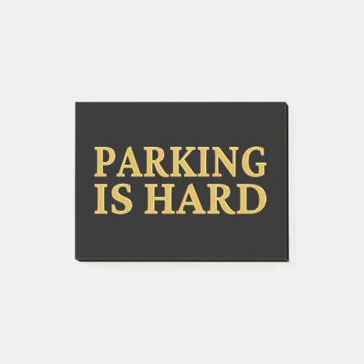 Parking is moeilijk - Slecht parkeren Post-it® Notes (Voorkant)