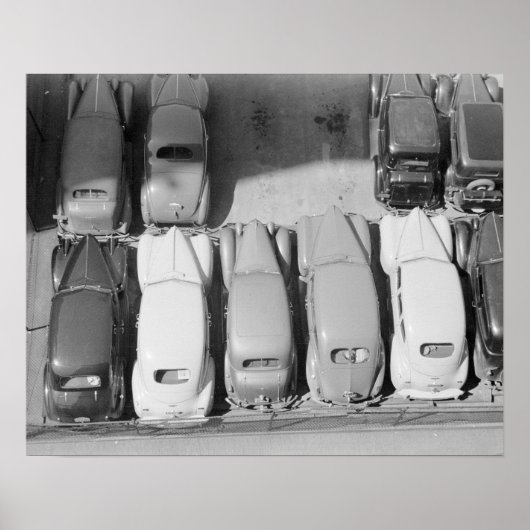 Parking Lot, 1940.  foto Poster (Voorkant)