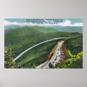 Parking Lot, Memorial Hwy, Esther Mt Poster