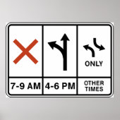 Parking Times Sign Poster (Devant)