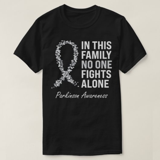Parkinson Awareness Gray Ribbon  T-shirt (Design voorkant)