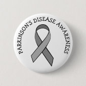 Parkinson Disease Awareness Ribbon Button (Voorkant)