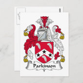 Parkinson Family Crest Briefkaart (Voorkant / Achterkant)