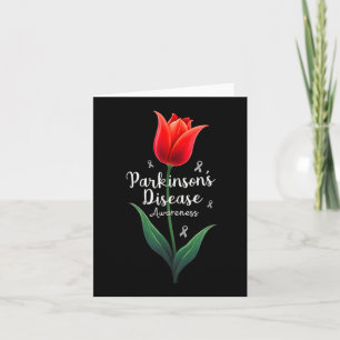 Parkinson Ziekte Bewustmaking Tulip April Maand Kaart