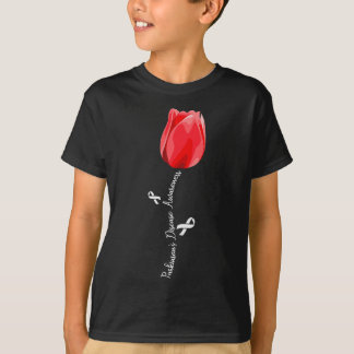 Parkinson Ziekte Bewustmaking Tulip April Maand T-shirt