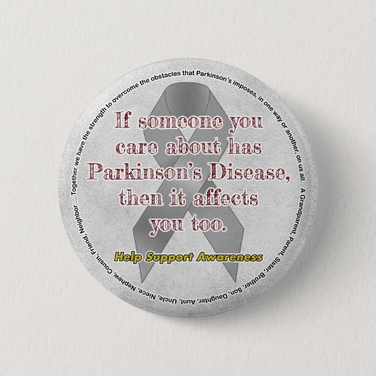 Parkinsons Als je om iemand geeft Ronde Button 5,7 Cm (Voorkant)