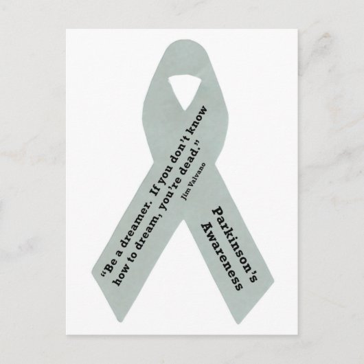 Parkinson's Awareness Ribbon Briefkaart (Voorkant)