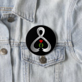 Parkinson's Awareness Ribbon Ronde Button 7,6 Cm (In situ)