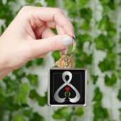 Parkinson's Awareness Ribbon Sleutelhanger (Hand)