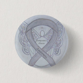 Parkinson's Disease Awareness Ribbon Angel Art Pin Ronde Button 3,2 Cm
