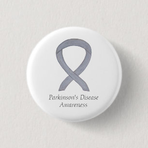 Parkinson's Disease Awareness Ribbon Art Pin Ronde Button 3,2 Cm