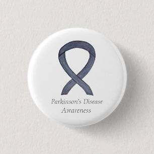 Parkinson's Disease Awareness Ribbon Art Pin Ronde Button 3,2 Cm