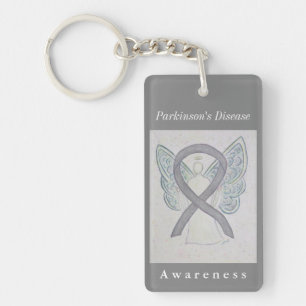 Parkinson's Disease Awareness Ribbon Sleutelhanger