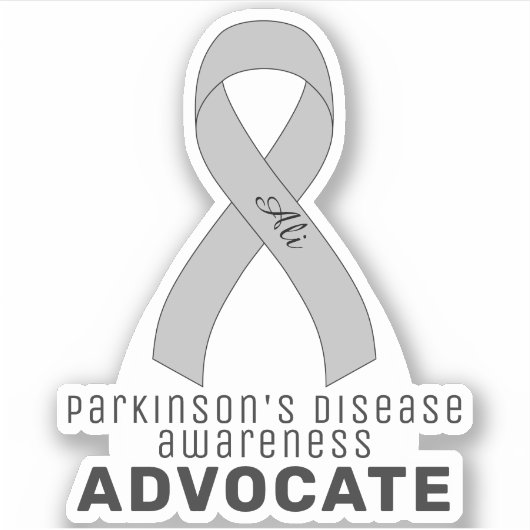 Parkinson's Disease Awareness Vinyl Sticker (Voorkant)