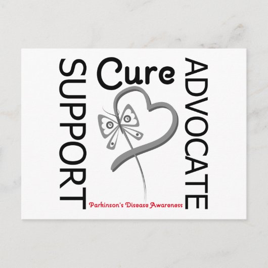 Parkinsons Disease Support Advocate Cure Briefkaart (Voorkant)