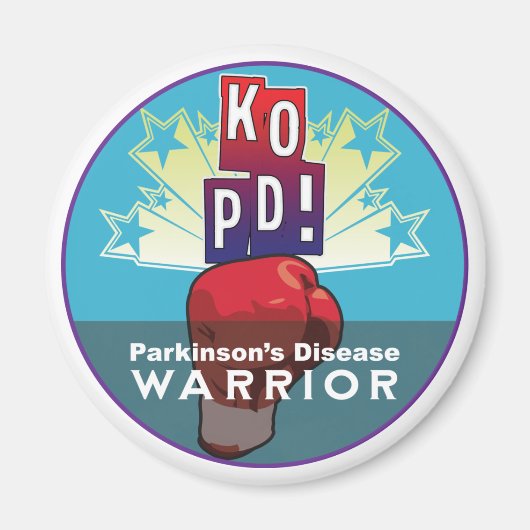 Parkinson's KO Warrior Magneet (Voorkant)