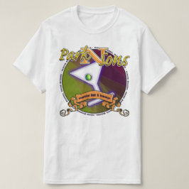 Parkinsons Martini Bar, altijd voorzijde Shaken T-shirt