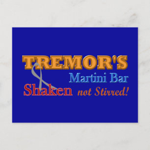 Parkinson's Martini Bar Shaken Design Briefkaart
