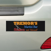 Parkinson's Martini Bar Shaken Design Bumpersticker (Op auto)