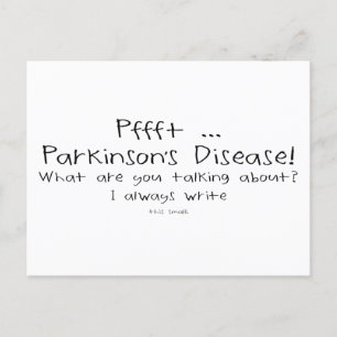 Parkinsons Pffft Small Writing Briefkaart