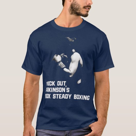 Parkinsons Rock Steady Boxing Gift T-shirt (Voorkant)