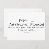 Parkinsons Small Writing Briefkaart (Voorkant / Achterkant)