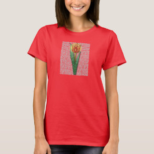 Parkinsons Strength Burst Tulip RednYellow T-shirt