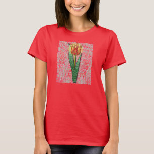 Parkinsons Strength Burst Tulip RednYellow T-shirt