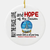 Parkinson's Ziekte Kerstmis 3 SnowGlobe Ornament (Achterkant)