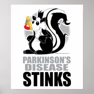 Parkinson's ziektesymptomen poster