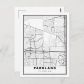Parkland Map Briefkaart (Voorkant / Achterkant)