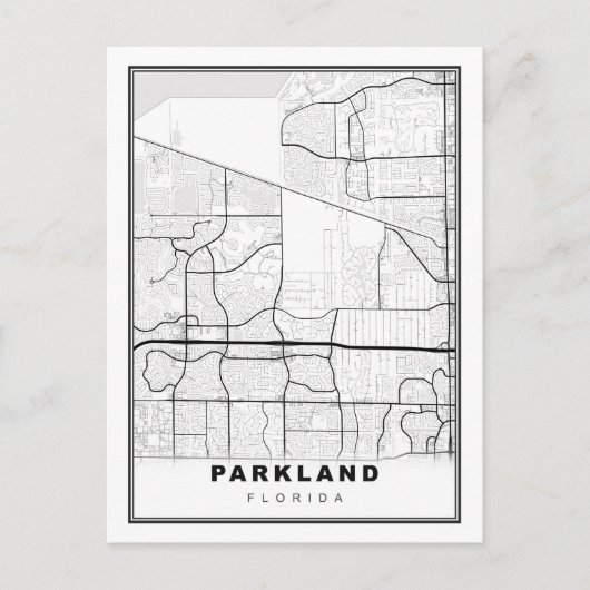 Parkland Map Feestdagenkaart (Voorkant)