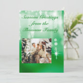 Parkling Green design Invitation (Debout devant)