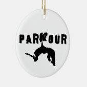 Parkour Athlete Keramisch Ornament (Rechts)