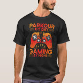 Parkour by Day Gaming by Night Premium T-shirt (Voorkant)