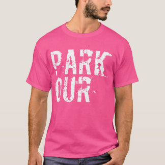 Parkour Distressed Text - Skater  Freerunning  Par T-shirt