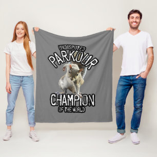 Parkour Eekhoorn - grappig freerunning Fleece Deken